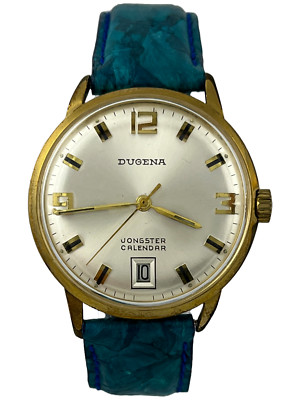Herrenarmbanduhr Dugena Jongster Calendar Handaufzug Otero 844, funktioniert