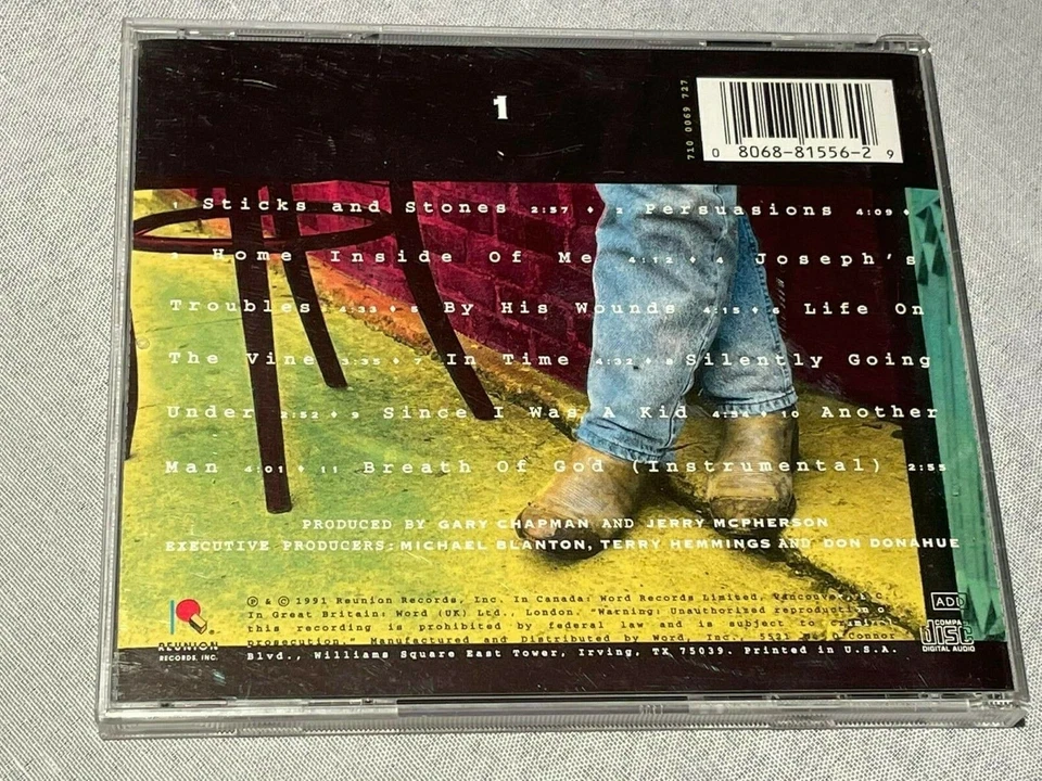 Wes King - Sticks & Stones - CD Album - 1991 Reunion Recorrds - 11 Worship Songs Foto 2 de 3