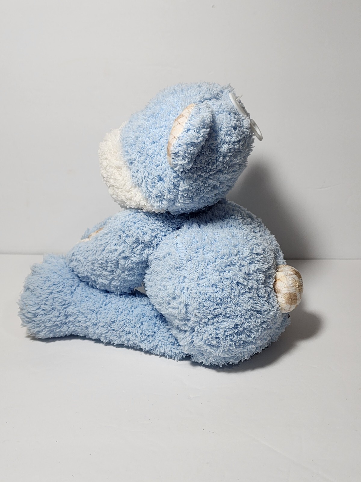 COCALO BABY BLUE & BROWN TEDDY BEAR CHAMOIS SOFT STUFFED ANIMAL PLUSH TOY 14"