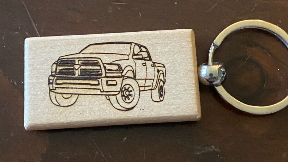 Ram Truck Wooden Key Fob - Image 2 of 4
