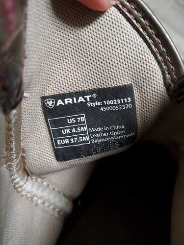 Ariat Fatbaby Damen Größe 7B grün braun Leder Cowboy Westernstiefel - Bild 7 von 8
