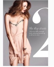 Victoria Secret  NWT  Dusty Pale Pink Slip Dress With Beaded Neck