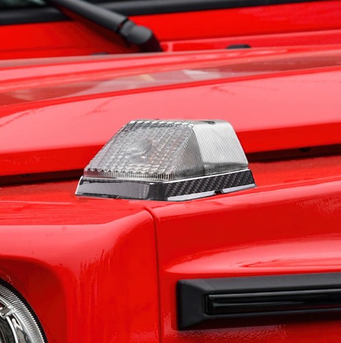 For Benz G-Class W463 G500 G63 13-18 Carbon Fiber Hood Turn Signal Frame Cover G - Picture 4 of 9
