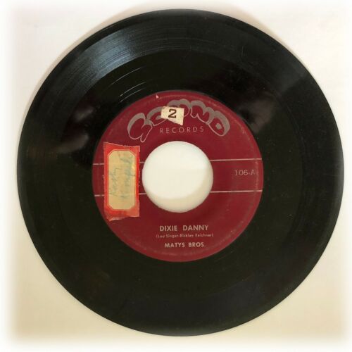 MATYS BROS Dixie Danny That's a Plenty Sound Records 45RPM 106 Jazz Swing 1954 - Bild 2 von 2