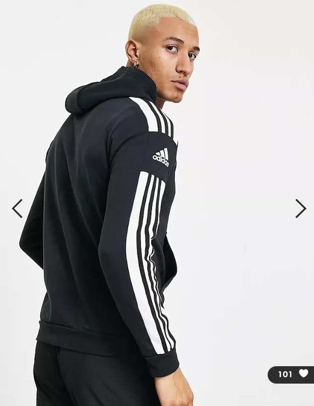 adidas Performance Football Soccer SQUADRA21 Training Jumper Pullover Top Black - Image 2 of 4