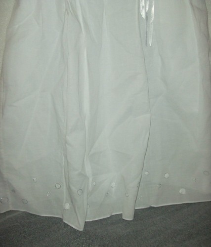 JACADI ROBE BLANCHE BRODEE MAIN AVEC MANCHES 6 ANS/116 CM COTON - Picture 6 of 10