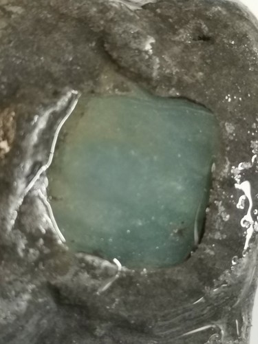Ice Light Green Burma Jadeite Jade Rough Stone/开窗冰淡晴绿天然缅甸翡翠原石/天然ビルマジェダイト原石 - Picture 11 of 11