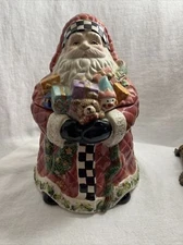 World Bizaars ceramic Santa cookie jar