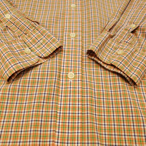 Camisa Polo Ralph Lauren Cuadros PEQUEÑA Ajuste Personalizado Naranja Cuadros Ligera - Imagen 9 de 13