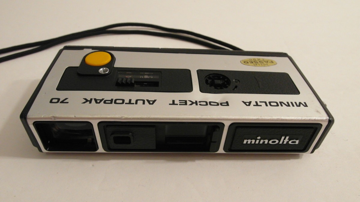 RARE VINTAGE RETRO FULLY WORKING MINOLTA POCKET AUTOPAK 70