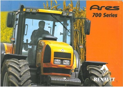 A3 Claas Renault Ares 696 RZ Tractor Brochure Poster Leaflet Art Picture