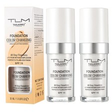 2PCS TLM Colour Changing Foundation 1 Fl Oz Pack of 2 ,