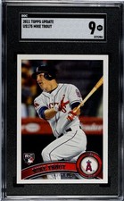 2011 Topps Update Series - Mike Trout #US175 (RC) - SGC 9