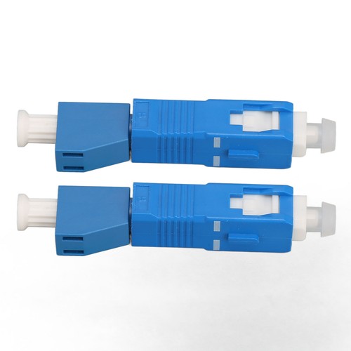 2x Fiber Adapter SC Male To LC Female Low Loss High Accuracy Widely Used SM NEW - Afbeelding 2 van 12