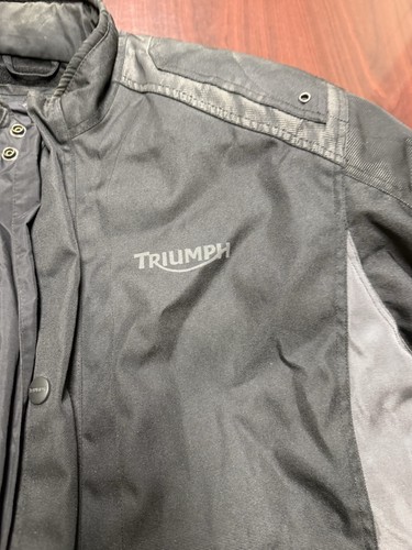 Triumph Men's Nylon Motorcycle Jacket Black 2XL RIDING TRITEX WITH PROTECTORS - Bild 3 von 13