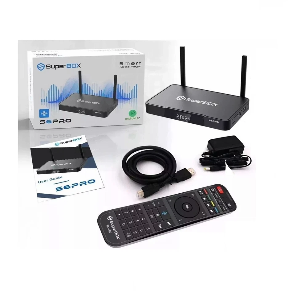 ENVÍO 2 DÍAS Superbox S6 Pro Completamente Cargado con Control Remoto por Voz CABLE 8K Foto 2 de 4