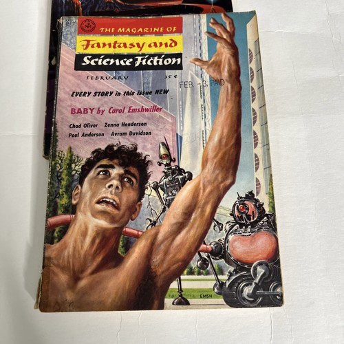 Fantasy & Science Fiction Magazine Lot 1958 Heinlein Bester Clarke x10 - Imagen 7 de 16