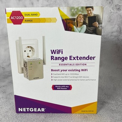 NETGEAR EX6120-100PES AC1200 WLAN WIFI Range Repeater Extender 1200Mbit/s,