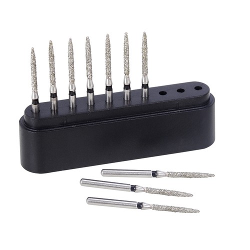 100/200Pc Dental Diamond FG Burs For High Speed Handpiece Cone /Taper Flat Round - Picture 96 of 122