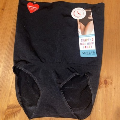Assets By Spanx Remarkable Results Women's XL Black Shaping High-Waist Panty NWT