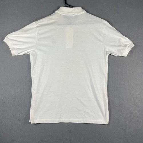 Vintage Disney Wear Polo Shirt Mens Large White Mickey Mouse Embroidered USA 90s - Picture 3 of 9