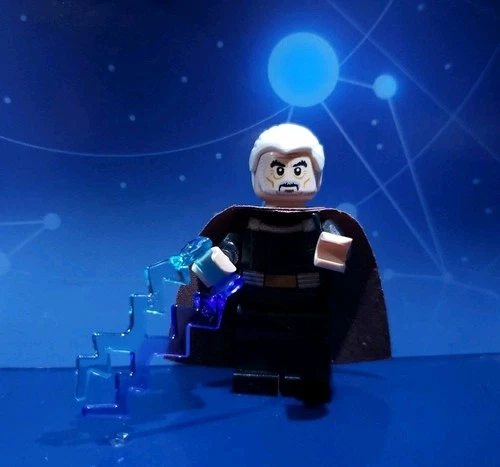 Lego Star Wars Count Dooku Minifigure Darth Tyranus Minifigure sw0472  Cracked