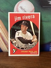 1959 Topps 213A Jim Rivera Gray Back Nm CHicago