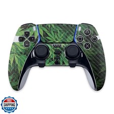 MightySkins Carbon Fiber Skin Compatible with PS5 DualSense Edge Controller -
