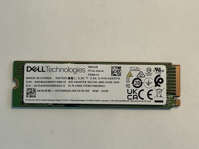Dell XKRT9 480GB PCIe Gen 4 M.2 SSD PE9010 | eBay