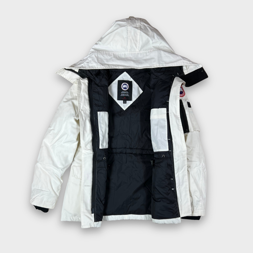 Canada Goose Montebello Parka Jacket Women’s Size S White - Genuine Warm Coat - Picture 5 of 23