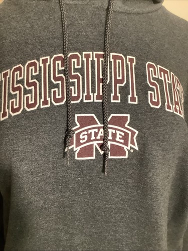 Felpa con cappuccio CHAMPION grigia MISSISSIPPI STATE con logo della squadra taglia L - Foto 6 di 7
