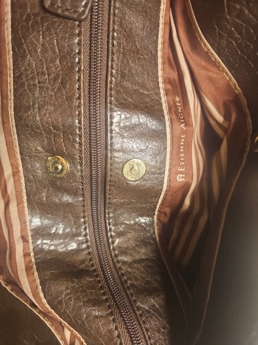 Borsa a mano vintage anni 80, 90 Etienne Aigner grande in pelle colorblock hobo - Foto 7 di 13