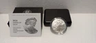 2024 W American Silver Eagle Dollar Coin Uncirculated Burnished with OGP/COA