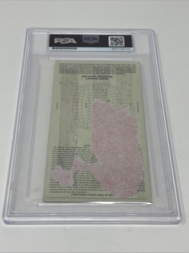 2004 Super Bowl XXXVIII Test Bruschi AUTOGRAPH Full Ticket GOLD AUTH PSA DNA - Picture 3 of 4