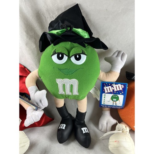 Nanco M&M Candy Stuffed Toys Halloween Pirate Vampire 3 Lot Characters 2001 - Picture 2 of 11