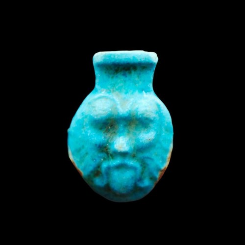Antiguo amuleto de loza egipcia estatua de BES "DIOS del parto y la fertilidad" - Imagen 5 de 5