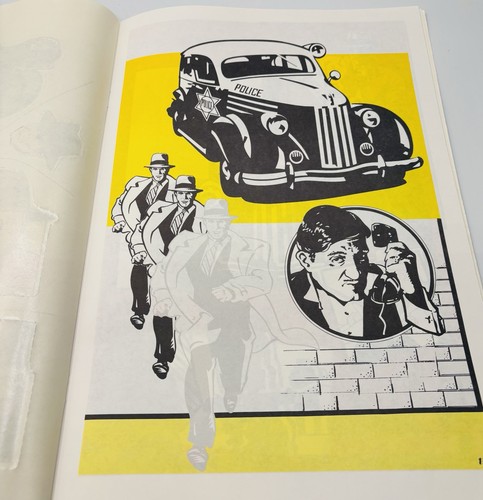 6 Vintage Dick Tracy giant sticker fun book! By Golden, Unused - Picture 20 of 22