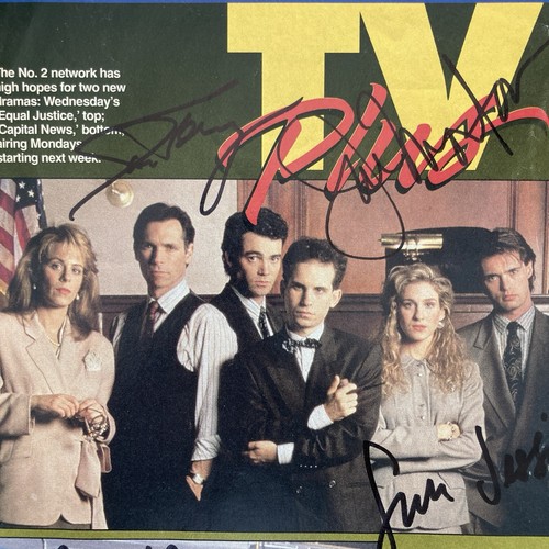 Sarah Jessica Parker & Joe Morton + 2 weitere signierte Newsday Local TV Guide NY 1990 - Bild 3 von 7