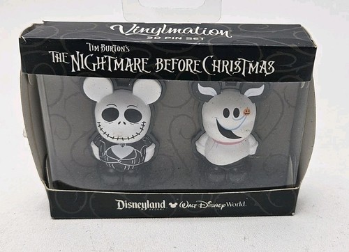 Disney Vinylmation 3D Trading Pin Jack Skellington & Zero Nightmare Before Xmas - Picture 2 of 5