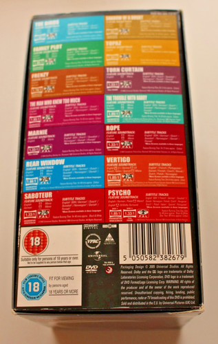 Alfred Hitchcock - 14 Film DVD Box Set - 100% Complete - Picture 2 of 4