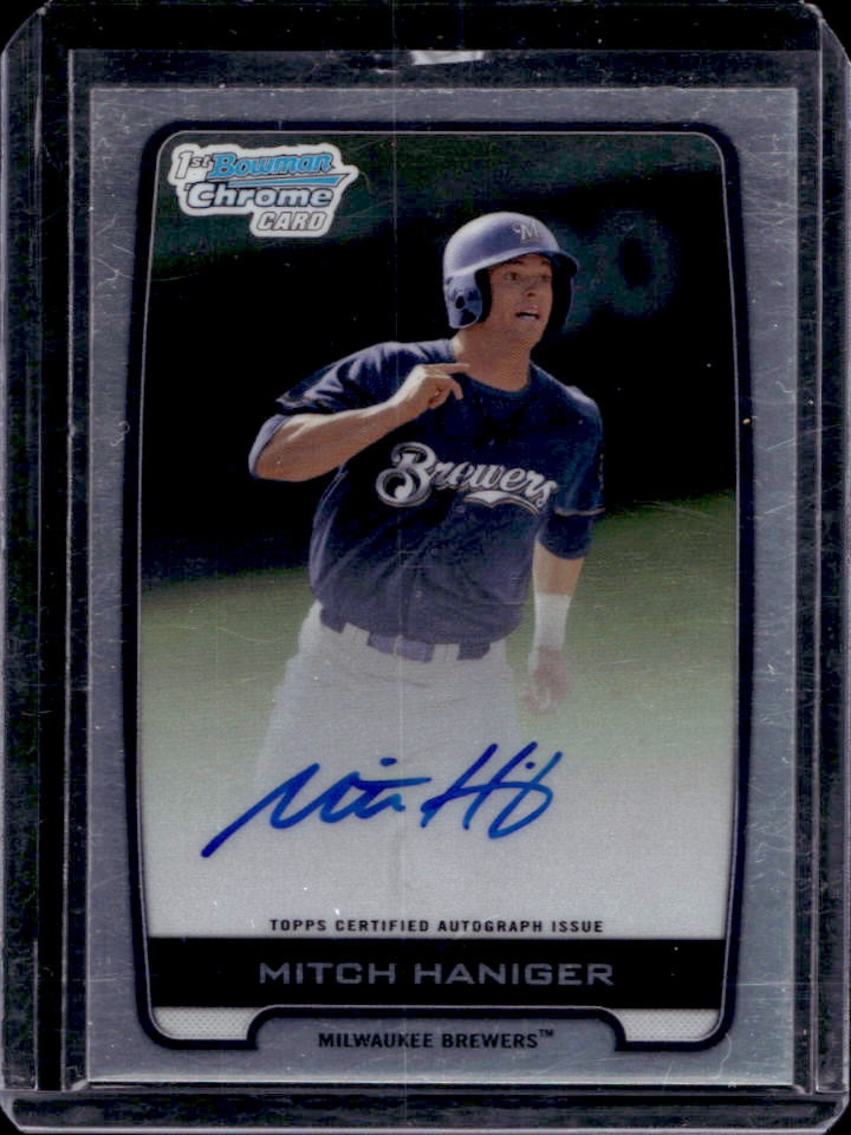 2012 Bowman Draft Picks & Prospects Mitch Haniger Chrome Auto Refractor #BCA-MH