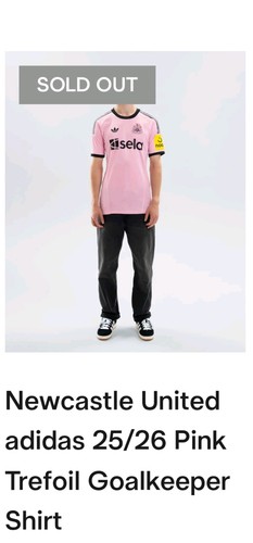 LARGE Newcastle United 25/26 Trefoil Goalkeeper Top PINK OFFICIAL CHAMPIONS EFL - Bild 4 von 12