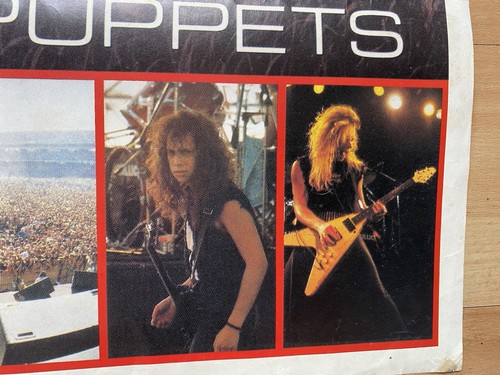 VINTAGE METALLICA MASTER OF PUPPETS POSTER 1986 Rare 34" x 24" Giant 1980s Rock - Picture 15 of 24