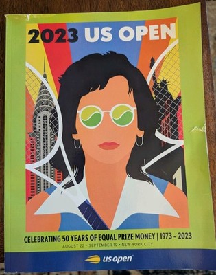 2023 OFFICIAL US OPEN MEMEROBILIA TENNIS CHAMPIONSHIP PROGRAM GUIDE DAMAGE