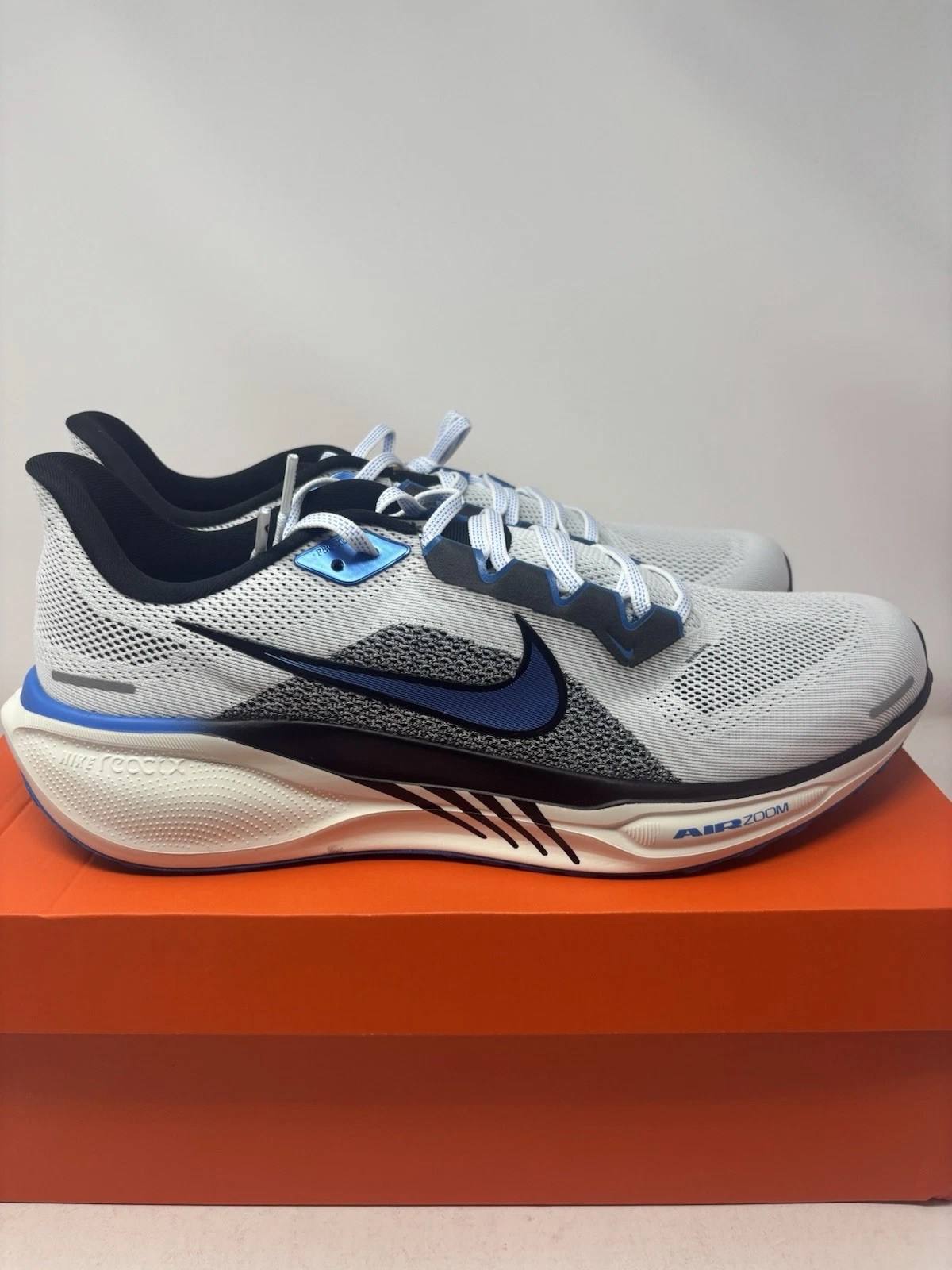 Nike Air Zoom Pegasus 41 White Photo Blue Running Sneaker HV5218-100 Men's Size