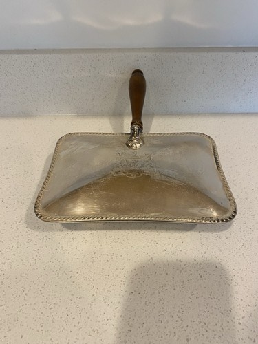 Silver Plated Silent Butler Crumb Catcher VINTAGE - Picture 3 of 9