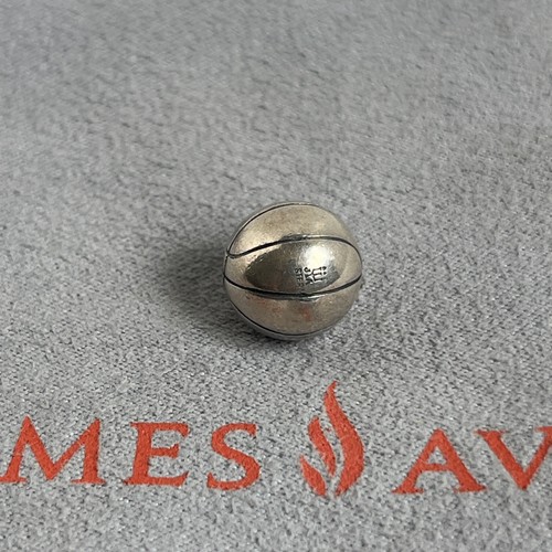 James Avery Retired Sterling Silver 3D Basketball Charm