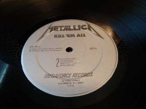 METALLICA LP KILL 'EM ALL 1983 MEGAFORCE RECORDS 1ST PRESSING MRT 069 METAL RARE - Bild 4 von 4