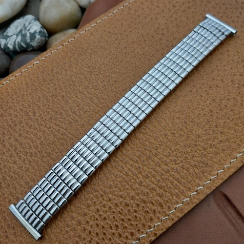 16mm 18mm 19mm 1950s Bellavance Stainless Steel Expansion nos Vintage Watch Band - Picture 6 of 6
