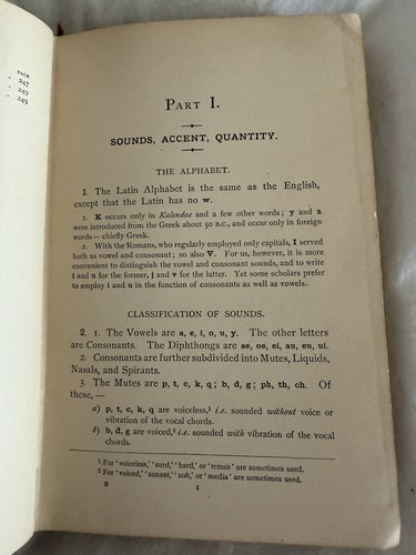 A Latin Grammar, Charles E. Bennett, 1895, Acceptable condition. - Picture 6 of 8